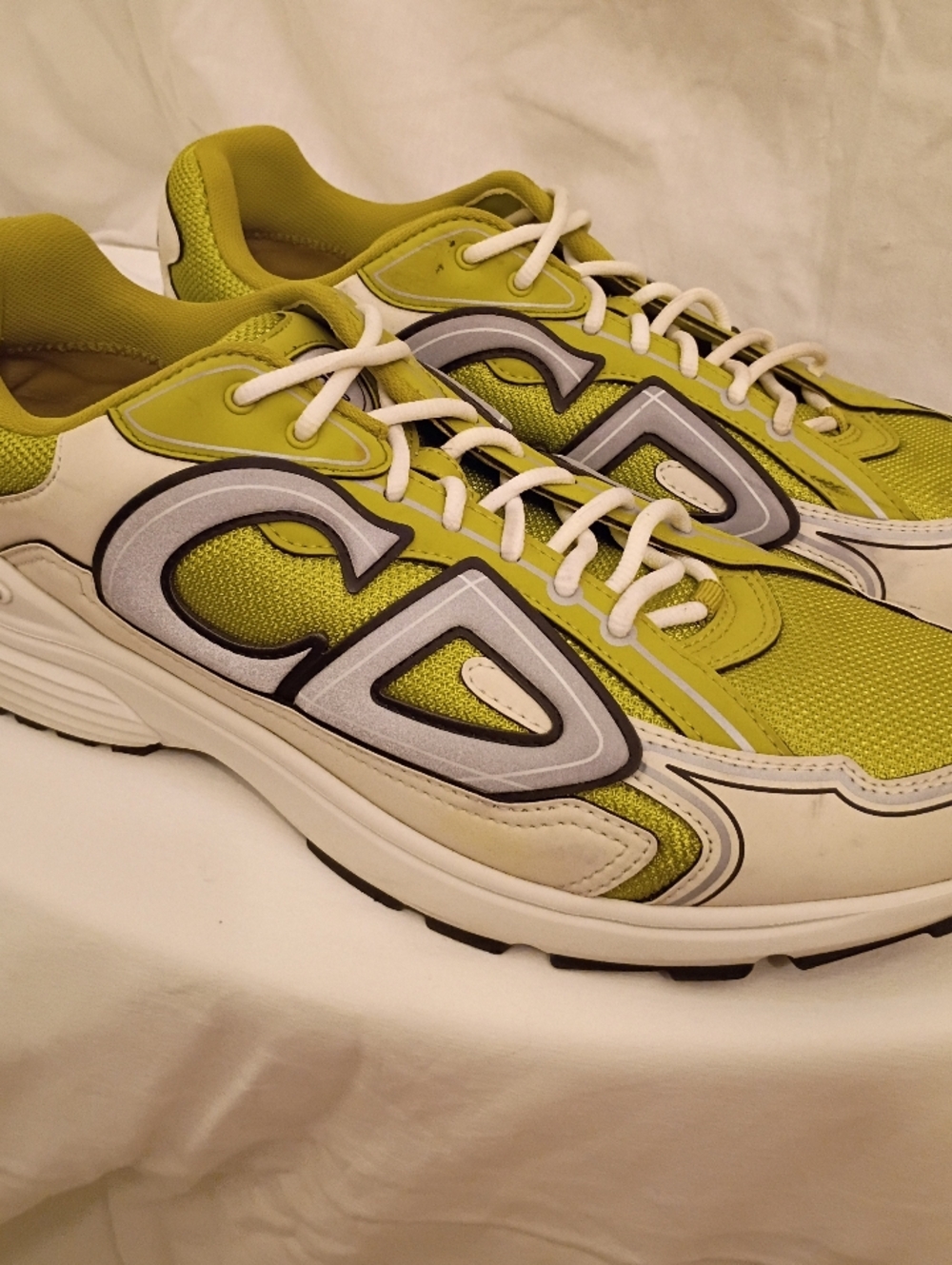 Christian Dior B30 Sneakers - Yellow/Lime Green - Men's Size 46 (US Men's 13) - Picture 3 of 8